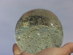 Clear glass sphere